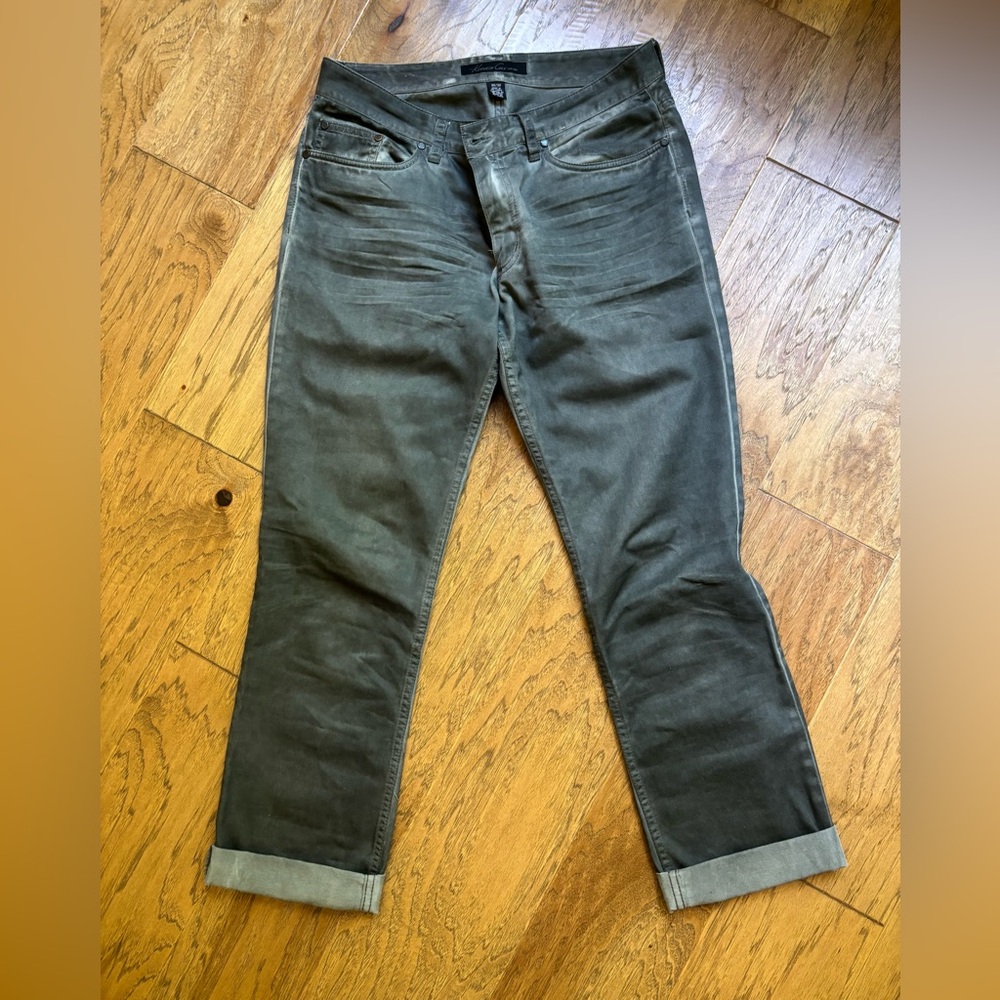 Kenneth Cole distressed gray chinos 30/32